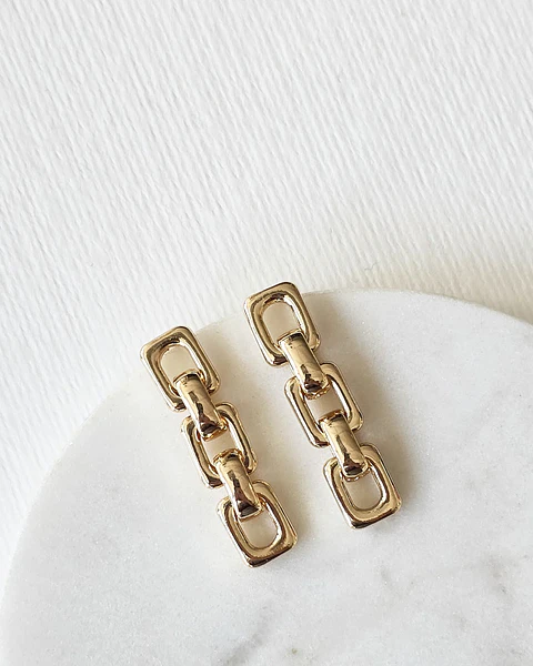 Aros tipo cadena gold