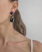 Aros negros con racimo - Miniatura 3