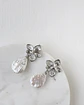 Aros flor perla barroca plana - Miniatura 1