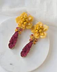 Aros amarillo y fucsia - Miniatura 1