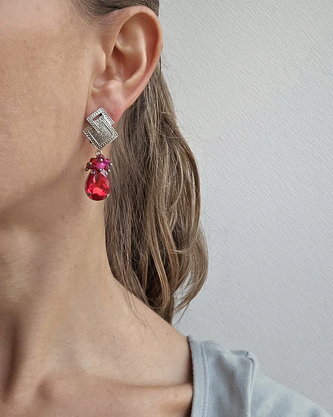 Aros rojos mini racimo