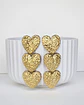Aros tres corazones gold - Miniatura 1