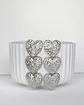 Aros tres corazones silver - Miniatura 1