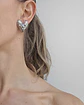 Aros corazón circonita silver - Miniatura 2