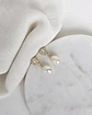 Aros clásicos perla natural oro - Miniatura 3