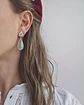 Aros de circonita con cristal menta - Miniatura 3