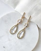 Aros argolla con circonitas y cristal transparente - Miniatura 1