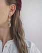 Aros argolla con circonitas y cristal transparente - Miniatura 3