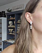 Aros circonita con doble perla - Miniatura 2