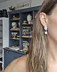 Aros con circonitas distintas formas y perla - Miniatura 2