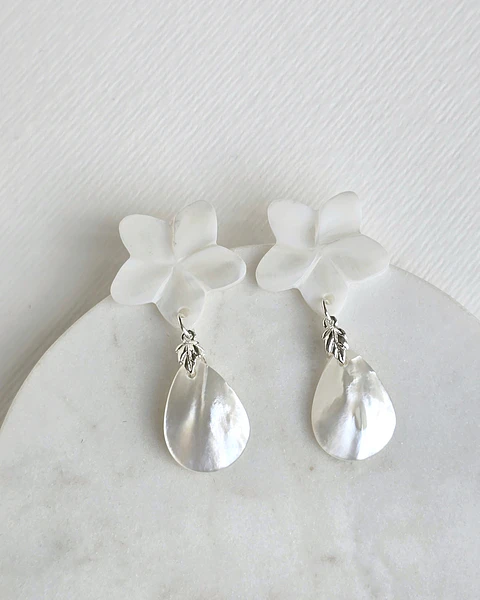 Aros flor de nácar