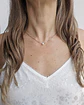 Collar con perla silver - Miniatura 2