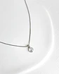 Collar punto de luz colgante circonita - Miniatura 1