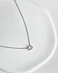 Collar punto de luz plata 47 cms - Miniatura 1