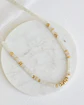 Collar Jade blanco con dorado - Miniatura 1