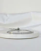 Pulsera cintillo circonitas ajustable plata - Miniatura 1