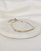 Pulsera cintillo circonitas ajustable oro - Miniatura 1