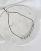 Pulsera circonitas en gota ajustable plata - Miniatura 1