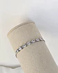 Pulsera circonitas en gota ajustable plata - Miniatura 2