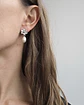 Aros flor con perla de río - Miniatura 2