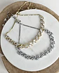 Pulsera hojas simples circonitas ajustable - Miniatura 2