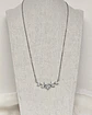 Collar flor y hojas con circonitas - Miniatura 3
