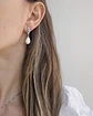 Aros vintage circonita y perla natural - Miniatura 3