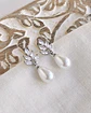Aros circones con perla chica - Miniatura 1