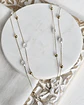 Collar doble de perlas y detalles dorados - Miniatura 1