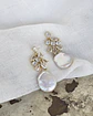 Aros circonitas y perla barroca - Miniatura 2