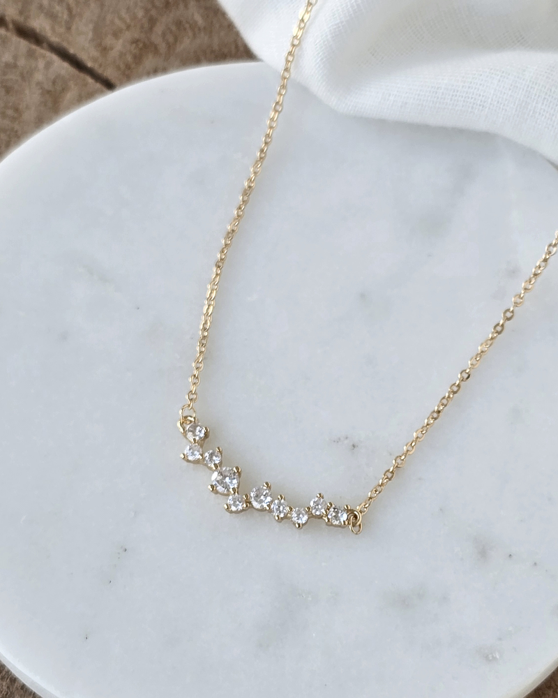 Collar circonitas distintos tamaños