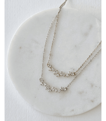 Collar circonitas distintos tamaños