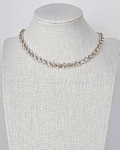 Choker perlas y brillos