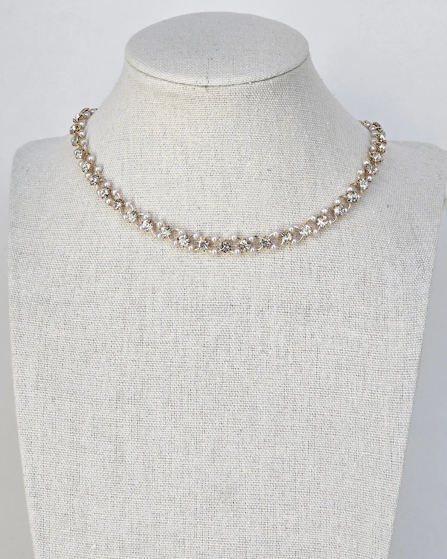 Choker perlas y brillos 3
