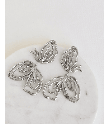 Aros mariposa silver