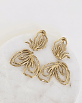 Aros mariposa oro