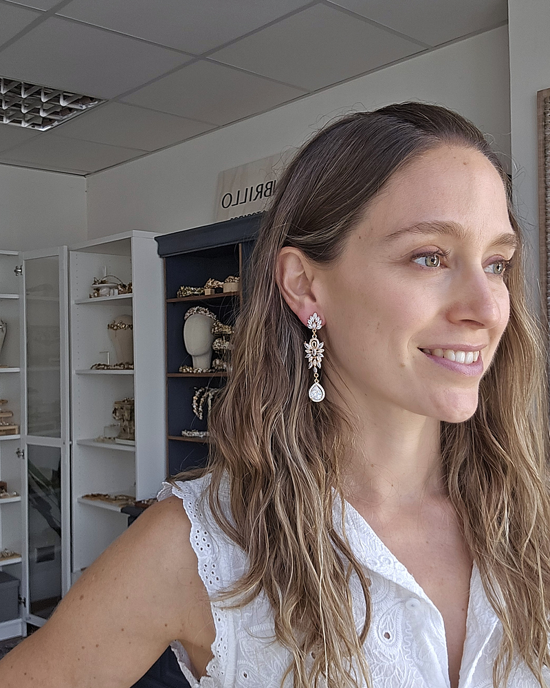 Aros largos circonitas 