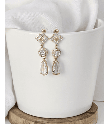 Aros circonita y cristal