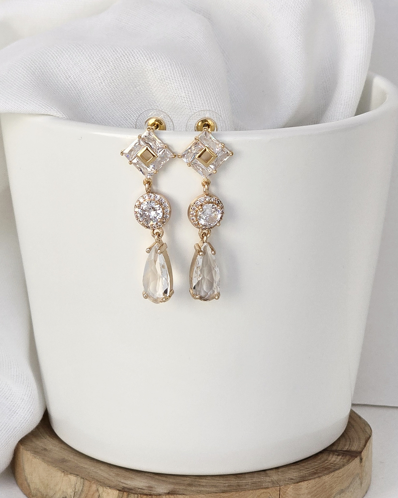 Aros circonita y cristal