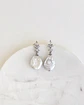 Aros circonita y perla natural plata - Miniatura 5