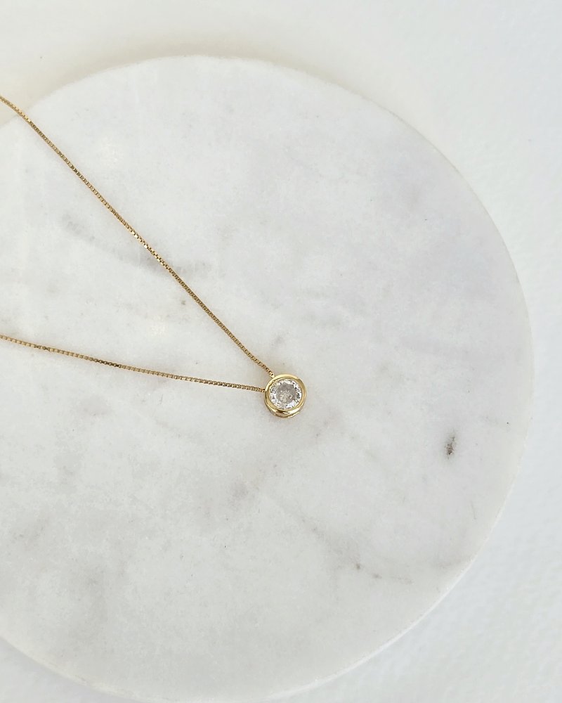 Collar punto de luz oro 40 cms