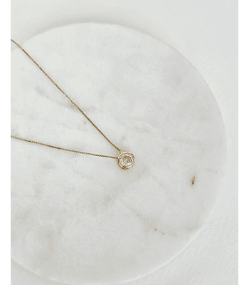 Collar punto de luz oro 46 cms