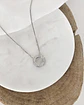 Collar círculo circonitas plata - Miniatura 1