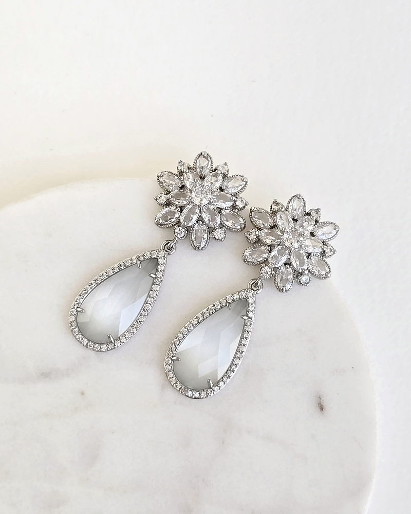 Aros circonita y Cristal blanco