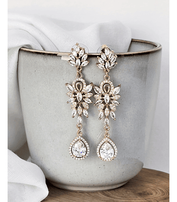 Aros largos circonitas 