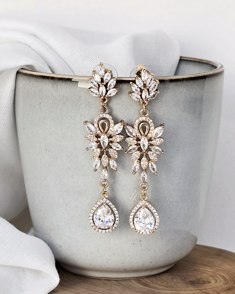 Aros largos circonitas 