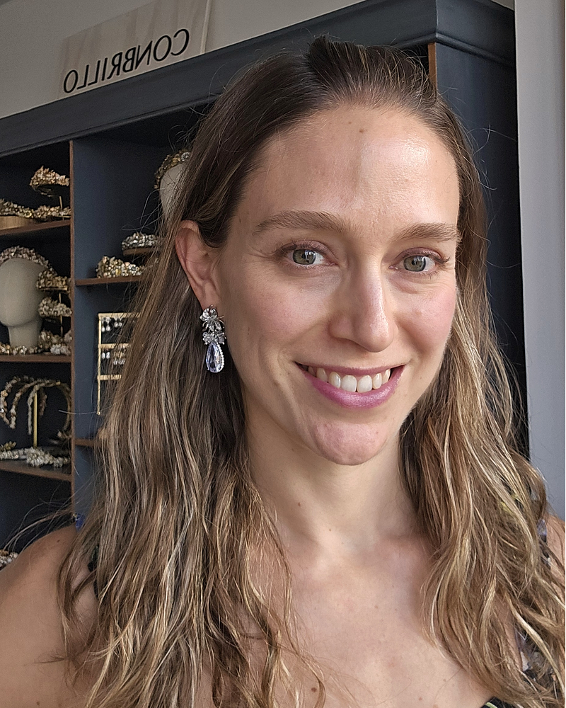 Aros flor micro circonitas, circón y racimo