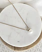 Collar de perla con circón oro - Miniatura 1