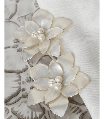 Set 2 pines flores de 6 cms