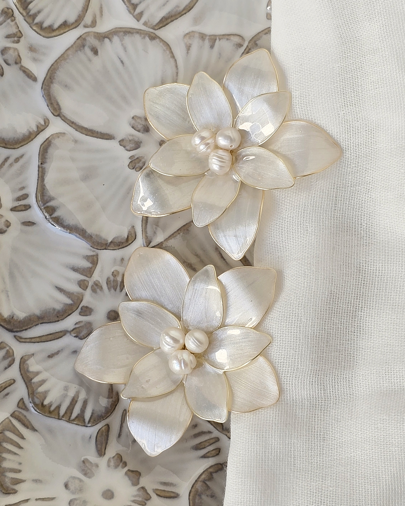 Set 2 pines flores de 6 cms